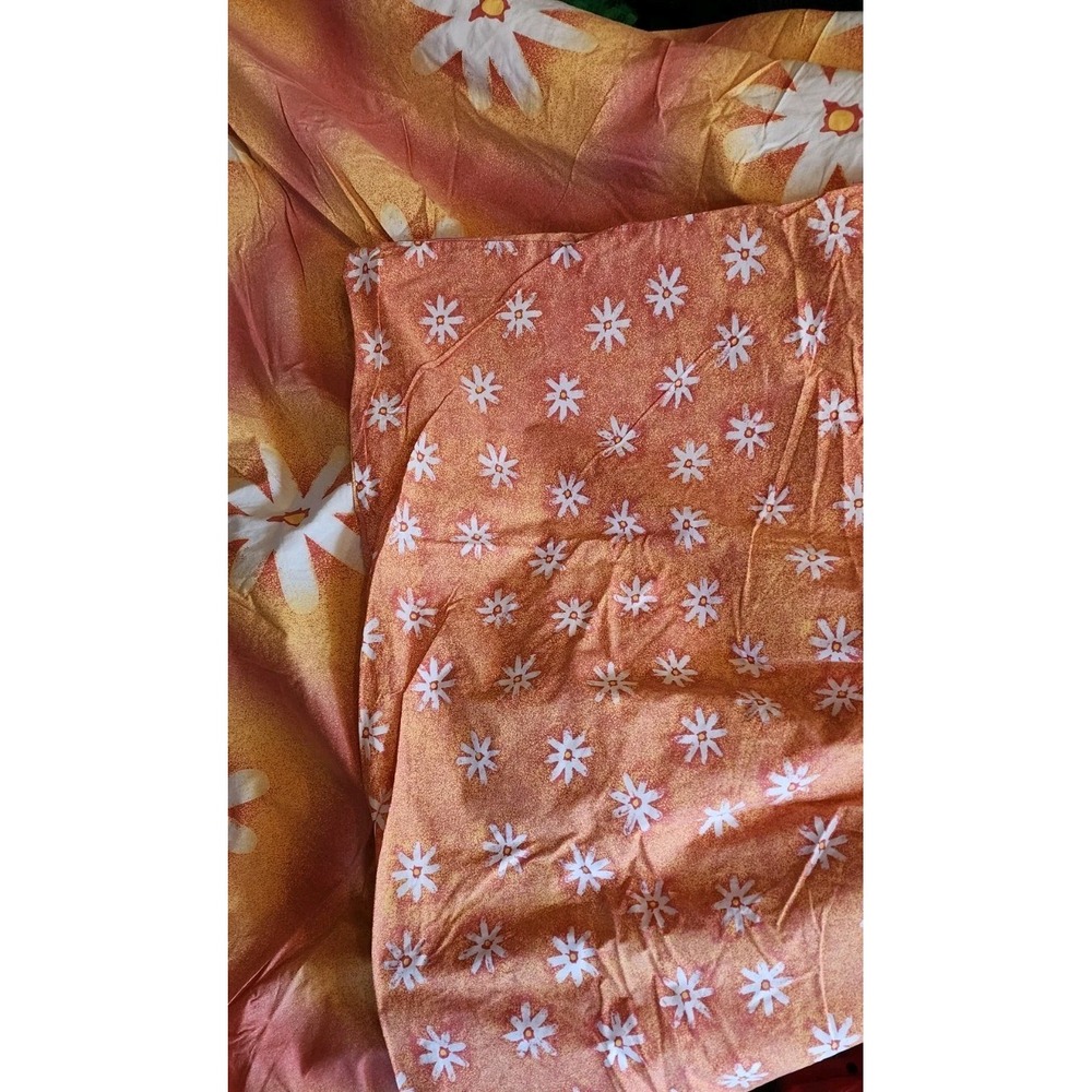 Rare Girls Duvet Cover Set Twin American Girl Orange Floral Heart Pil Sham 82x65 - Picture 4 of 11